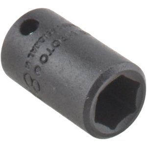 PROTO Impact Socket: 1/4" Drive, 8mm Socket, Hex Drive J6908M