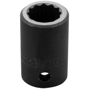 PROTO Impact Socket: 1/2" Drive, 9/16" Socket J7418