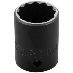 PROTO Impact Socket: 1/2" Drive, 21mm Socket J7421MT