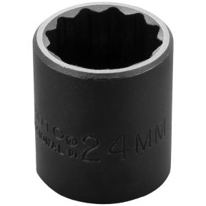 PROTO Impact Socket: 1/2" Drive, 24mm Socket J7424MT