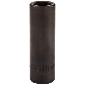 PROTO Impact Socket: 1/2" Drive, 18mm Socket, Hex Drive J7318M