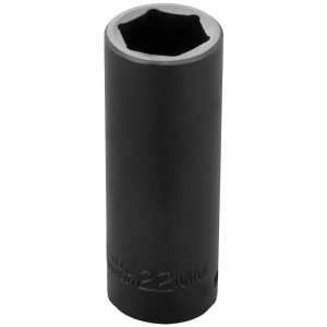 PROTO Impact Socket: 1/2" Drive, 22mm Socket, Hex Drive J7322M