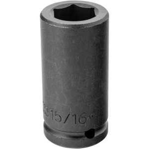 PROTO Impact Socket: 3/4" Drive, 15/16" Socket, Hex Drive J07515L