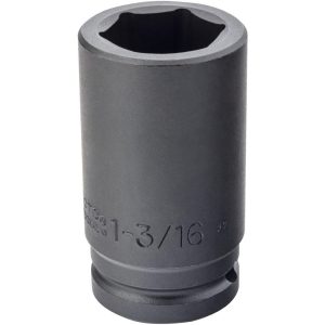 PROTO Impact Socket: 3/4" Drive, 1-3/16" Socket, Hex Drive J07519L