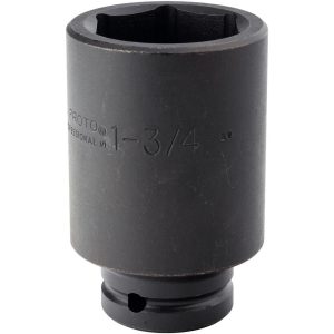 PROTO Impact Socket: 3/4" Drive, 1-3/4" Socket, Hex Drive J07528L