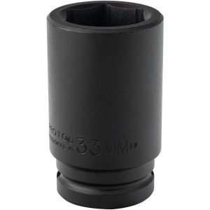 PROTO Impact Socket: 3/4" Drive, 33mm Socket, Hex Drive J07533ML
