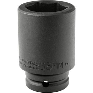 PROTO Impact Socket: 3/4" Drive, 36mm Socket, Hex Drive J07536ML