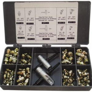 PRO-LUBE 101 Piece, Inch, Box Plastic Steel Grease Fitting Set GFTESOKITSAE101