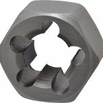IRWIN Hex Rethreading Die: 1-14, 1" Thick, Right Hand, Carbon Steel 7267