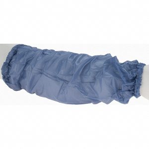 ANSELL Chemical-Resistant Sleeve: Size Universal, Vinyl, Blue 952085