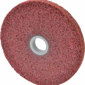 3M Deburring Wheel: 6" Dia, 1/2" Face Width, 1" Hole, Density 6, Aluminum Oxide 7010309607