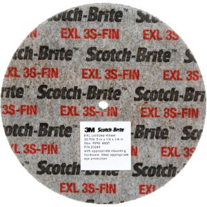 3M Deburring Wheel: 3" Dia, 1/4" Face Width, 1/4" Hole, Density 3, Silicon Carbide 7100031086