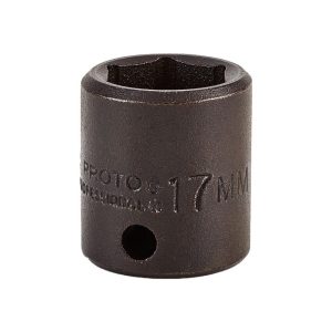 PROTO Impact Socket: 3/8" Drive, 17mm Socket, Hex Drive J7217M