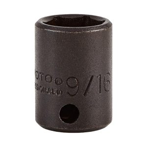 PROTO Impact Socket: 3/8" Drive, 9/16" Socket, Hex Drive J7218H