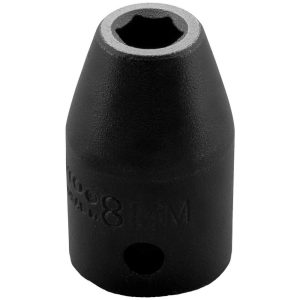PROTO Impact Socket: 1/2" Drive, 8mm Socket, Hex Drive J7408M