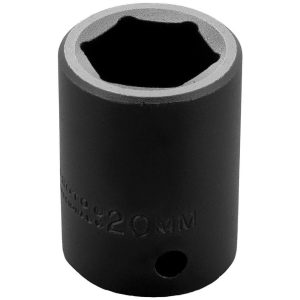 PROTO Impact Socket: 1/2" Drive, 20mm Socket, Hex Drive J7420M