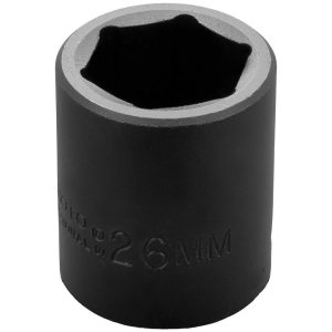 PROTO Impact Socket: 1/2" Drive, 26mm Socket, Hex Drive J7426M