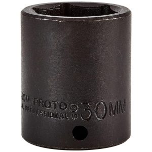PROTO Impact Socket: 1/2" Drive, 30mm Socket, Hex Drive J7430M