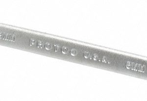 PROTO Open End Wrench: Double End Head, 8 mm x 9 mm, Double Ended J30809