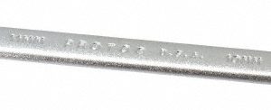 PROTO Open End Wrench: Double End Head, 10 mm x 11 mm, Double Ended J31011