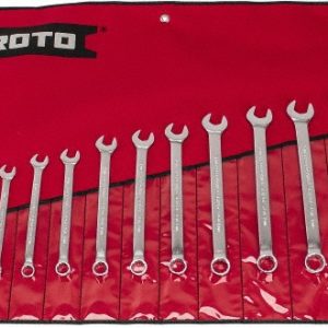 PROTO Combination Wrench Set: 15 Pc, 7 to 21 mm Wrench, Metric J1200F-MASD