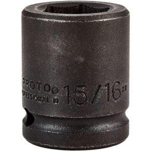 PROTO Impact Socket: 3/4" Drive, 15/16" Socket, Hex Drive J07515