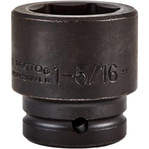 PROTO Impact Socket: 3/4" Drive, 1-5/16" Socket, Hex Drive J07521
