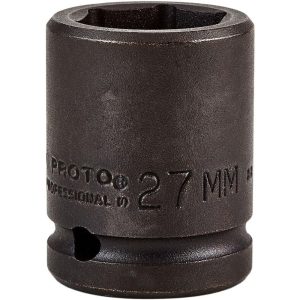 PROTO Impact Socket: 3/4" Drive, 27mm Socket, Hex Drive J07527M