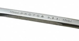 PROTO Open End Wrench: Double End Head, 17 mm, Double Ended J3117M