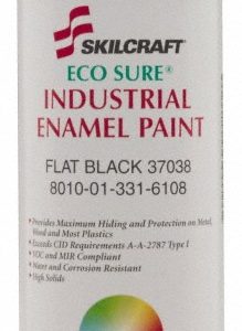 ABILITYONE Enamel Spray Paint: Black, Gloss, 11 oz 8010013316107