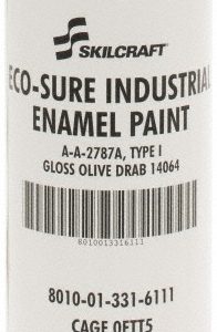 ABILITYONE Enamel Spray Paint: Olive Drab, Gloss, 11 oz 8010013316111
