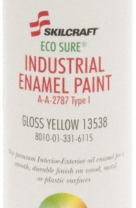 ABILITYONE Enamel Spray Paint: Yellow, Gloss, 11 oz 8010013316115