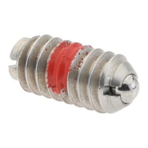 GIBRALTAR Threaded Ball Plunger: 1/4-20, 0.125" Ball Dia, 17/32" Body Length, 0.035" Max Ball Reach 10104-G