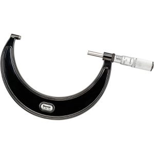 STARRETT Mechanical Outside Micrometer: 5" Range, 0.0001" Graduation 68027