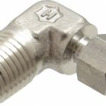HAM-LET Compression Tube Male Elbow: 1/4" Thread, Compression x MNPT 3002176