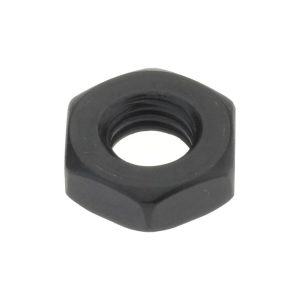 GIBRALTAR Jam Nut: 3/8-16, Grade 2 Alloy Steel, Black Oxide Finish 42203G