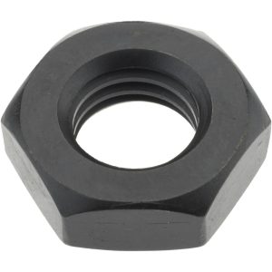 GIBRALTAR Jam Nut: 5/8-11, Grade 2 Alloy Steel, Black Oxide Finish 42206G