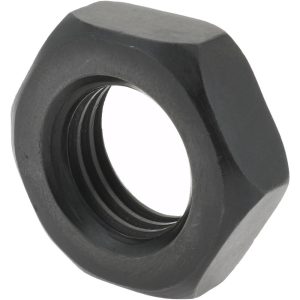 GIBRALTAR Jam Nut: 1-8, Grade 2 Alloy Steel, Black Oxide Finish 42209G