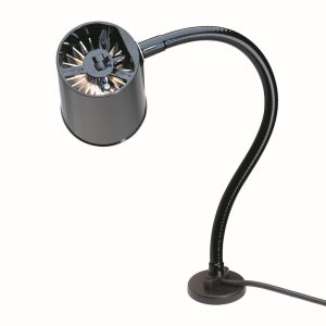 MOFFATT PRODUCTS INC. Task Light: Incandescent, 24" Reach, Gooseneck Arm, Black 95021