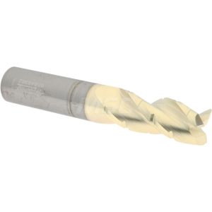 ACCUPRO Roughing & Finishing End Mill: 1/2" Dia, 3 Flutes, Square End, Chipbreaker, Solid Carbide 2500478