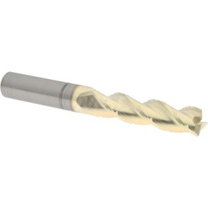ACCUPRO Roughing & Finishing End Mill: 1/2" Dia, 3 Flutes, Square End, Chipbreaker, Solid Carbide 2500479