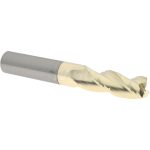 ACCUPRO Roughing & Finishing End Mill: 3/4" Dia, 3 Flutes, Square End, Chipbreaker, Solid Carbide 2500482