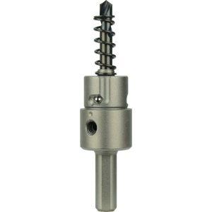 MILWAUKEE TOOL Hole Saw Arbor: 1 to 3" Saw Dia, 3-Flat Shank, Drill Pilot 49-57-0035