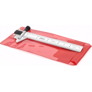 SPI 6 Inch Long x 3/4 Wide Blade, 118&deg; Bevel Angle, Steel Ruler Drill Point Gage 13-967-5