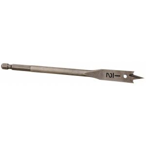 MAG-BIT 1/2", 1/4" Straight Shank, Bright Finish, Steel, Spade Blade Drill Bit 7920816