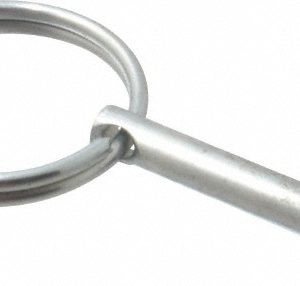 GIBRALTAR 3/16" Pin Dia, 1-3/16" Long, Zinc Plated Steel Ball Lock Hitch Pin mqr-1007