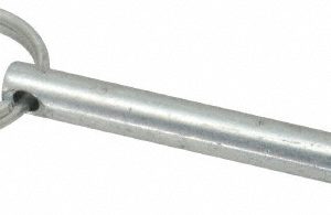 GIBRALTAR 1/4" Pin Dia, 2-1/4" Long, Zinc Plated Steel Ball Lock Hitch Pin mqr-1055
