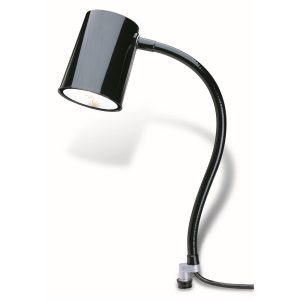 MOFFATT PRODUCTS INC. Task Light: Compact Fluorescent, 24" Reach, Gooseneck Arm, Coupler, Black 95506