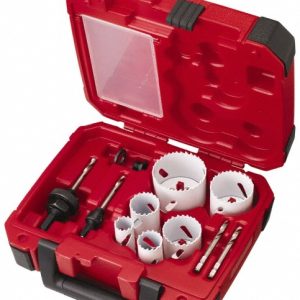 MILWAUKEE TOOL Electrician's Hole Saw Kit: 12 Pc, 7/8 to 2-1/2" Dia 49-22-4095