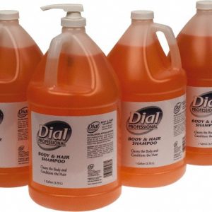 DIAL Case of (4) 1 Gal Bottles Peach Hair & Body Wash DIA03986